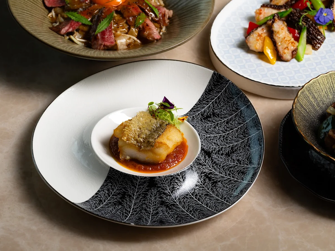 Chinese Fine Dining in SG : A soul-warming fish broth simmered with chicken and red grouper.